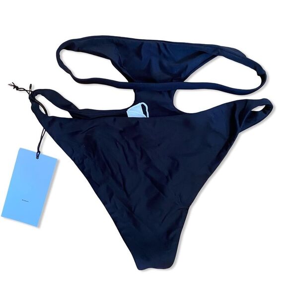 LOVEWAVE 
The Zumi High Waist bikini Bottoms Elegant Black Cutout Revolve XS - Picture 6 of 9